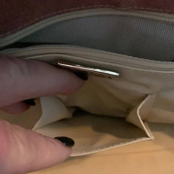 Dusty Pink Stuart Weitzman Shearling Bag.  12” X 7” X 4” - Picture 13 of 13